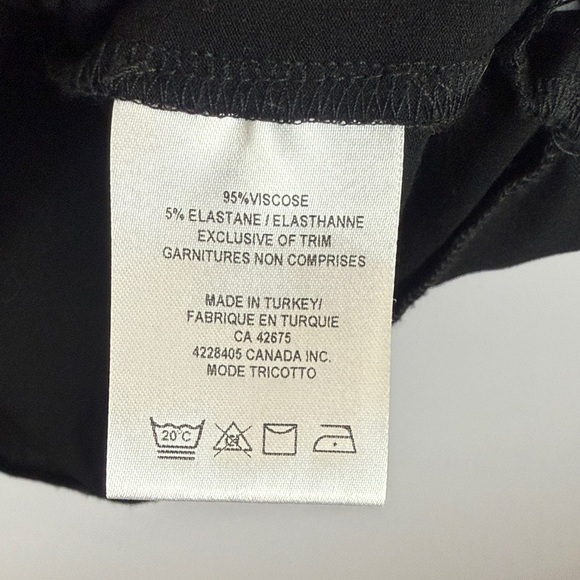 Tricotto Black Gray White Graphic Words Short Sleeve Oversized Tunic Dress - Picture 12 of 15